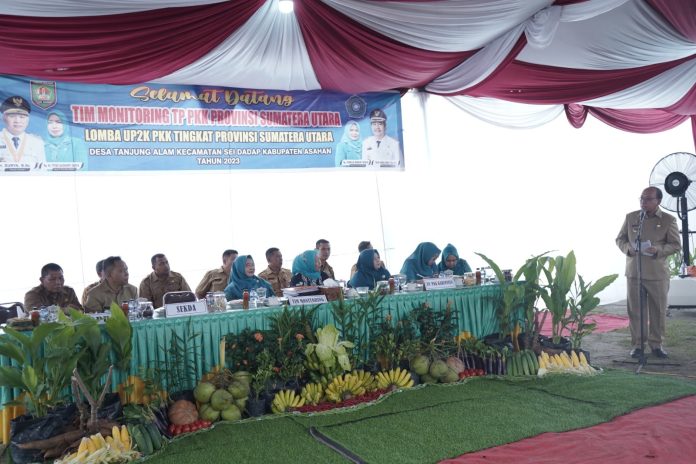 Sekda Asahan Ikuti Monitoring Lomba UP2K PKK Tingkat Provinsi Sumatera Utara